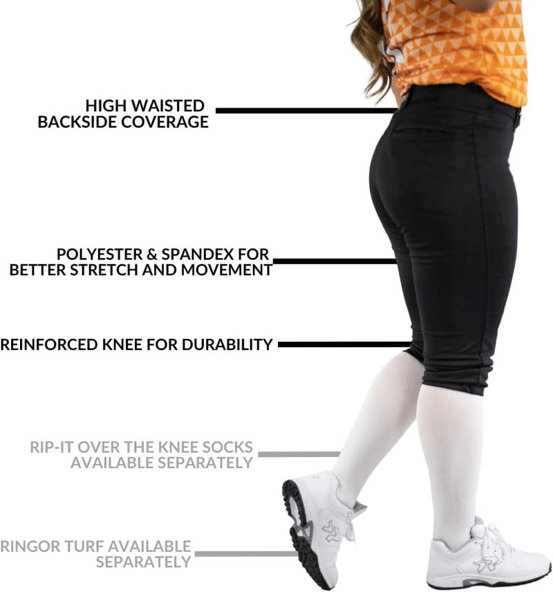 RIP-IT Women's Revolution Softball Pants - Athletic Cut - Image 2